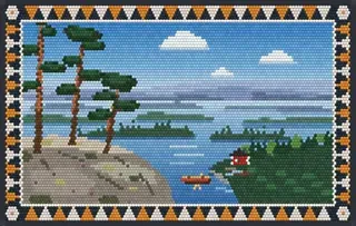 A Thousand Lakes rug