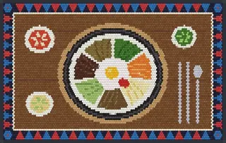 Bibimbap rug