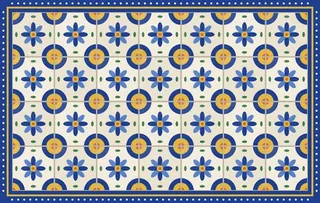 Blue Tile rug