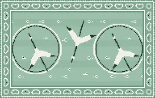 Celadon Cranes rug