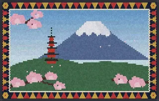 Fuji and Sakura rug
