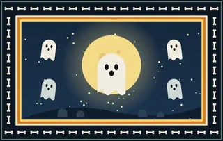 Ghost Night rug