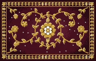 Gold Embroidery rug