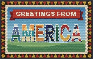Greetings from America rug