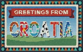 Greetings from Croatia rug