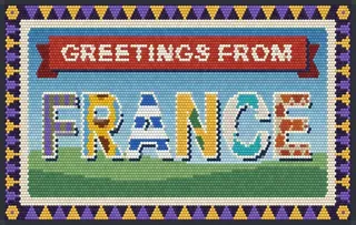 Greetings from France rug