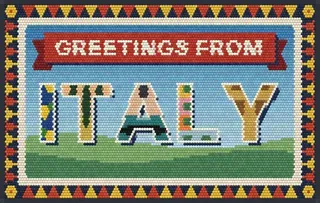 Greetings from Italy rug