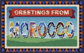 Greetings from Morocco rug