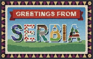 Greetings from Serbia rug