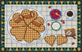 Heart Waffles rug