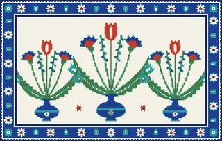 Iznik Tulips rug