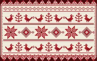 Karelian Embroidery rug