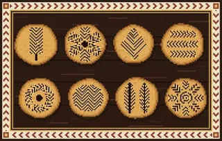 Leaf Bread rug