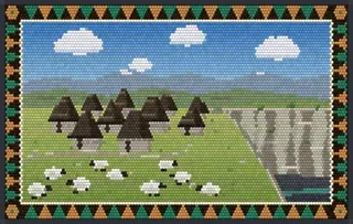 Lukomir Village rug
