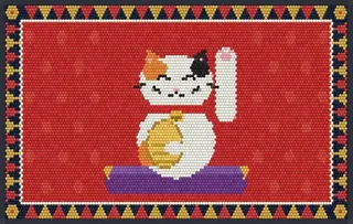 Maneki-neko rug