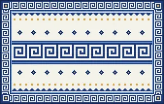 Meander rug