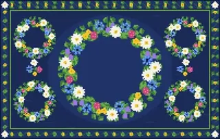 Midsummer Wreath rug