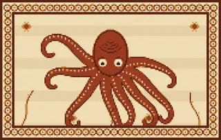 Minoan Octopus rug