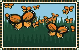 Monarch Butterflies rug