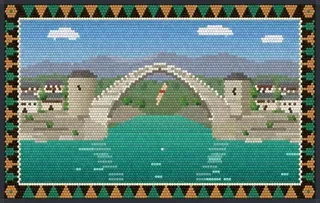 Mostar Bridge rug