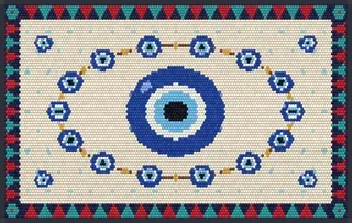 Nazar Bead rug