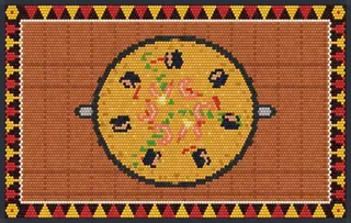 Paella rug