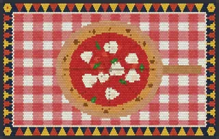 Pizza rug