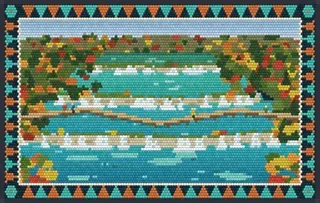 Plitvice Lakes rug