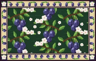 Plums rug