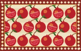 Pomegranates rug
