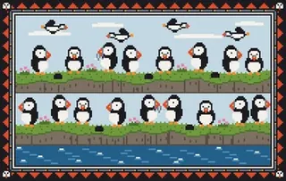 Puffins rug