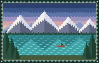 Rocky Mountains rug