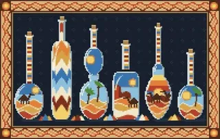 Sand Bottles rug