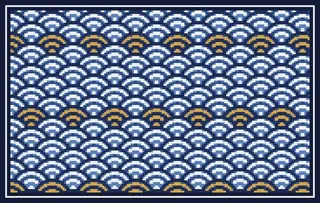 Seigaiha Waves rug