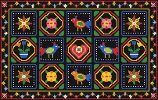 Skåne Embroidery rug