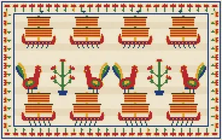 Skyros Embroidery rug