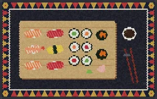 Sushi rug