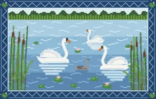 Swans rug