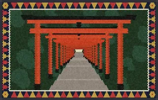 Torii Path rug