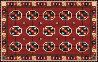 Turkmen Gul rug